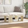 vidaXL Coffee Table Sonoma Oak Engineered Wood Low Coffee Table