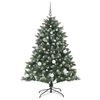 vidaXL Artificial Christmas Tree with 150 LEDs Green 59.06 in