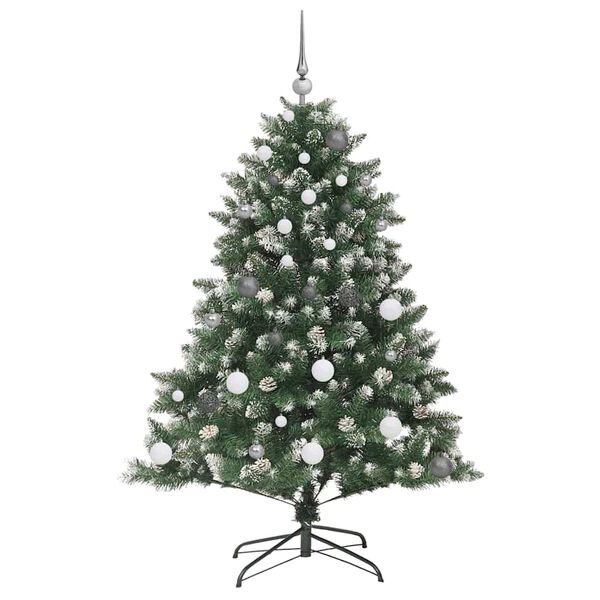 vidaXL Artificial Christmas Tree with 150 LEDs Green 59.06 in