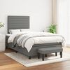 vidaXL Box Spring Bed Dark Grey