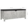 vidaXL Storage Box Concrete Gray