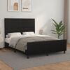 vidaXL Bed Frame without Mattress Black 53.9"x74.8" Full Faux Leather