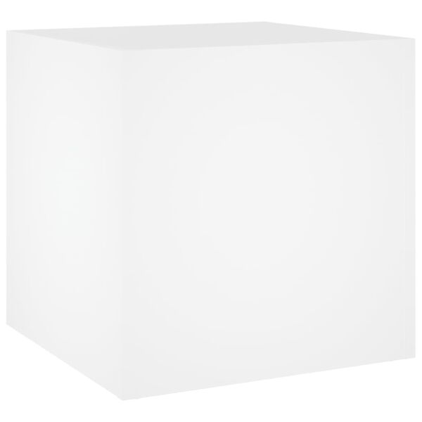 vidaXL Planter Box White Engineered wood 15.7 in square