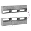 vidaXL TV Wall Cabinet Concrete Grey Engineered Wood Large