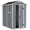 Keter Storage Shed Grey Polypropylene Compact Garden Shed Rectangular