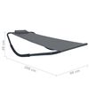 vidaXL Patio Bed Grey 200 x 35.4 " Steel
