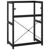 vidaXL Bathroom Washbasin Frame Black Powder-coated iron 23.2x15.0x32.7 in