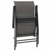 vidaXL Garden Chair Set of 8 Grey PE Rattan Large Foldable
