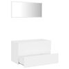 vidaXL Bathroom Furniture Set White Engineered Wood Medium