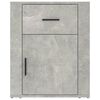 vidaXL Bedside Cabinet Concrete Grey Engineered wood Small