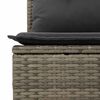 vidaXL Garden Sofa Set Grey PE rattan Large Modular Garden Sofa Set