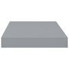 vidaXL Wall Shelf Grey Honeycomb MDF, metal 15.7x9.1x1.5 in Wall Shelf