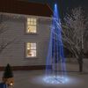 vidaXL Christmas Cone Tree Blue Powder-Coated Steel Extra Tall