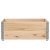 vidaXL Pallet Collars 2 pcs 39.4x39.4" Solid Wood Pine