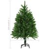 vidaXL Artificial Pre-lit Christmas Tree with Ball Set 47.2" Green