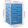 vidaXL Single Wheelie Bin Shed 27.2"x30.5"x44.3" Stainless Steel
