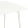 vidaXL Desk White Engineered wood, Powder-coated steel Medium