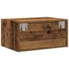 vidaXL Wall-mounted Bedside Cabinet Old wood Engineered wood