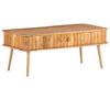 vidaXL Coffee Table Honey Solid Acacia Wood 39.4x19.7x15.7 in
