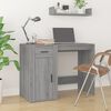 vidaXL Desk Grey Sonoma Engineered Wood Compact Desk Rectangular
