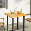 vidaXL Table Top Natural Solid Acacia wood 27.6x27.6 in Durable