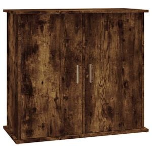 vidaXL Aquarium Stand Smoked Oak Engineered wood 32 x 14.2 x 28.7 in