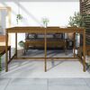 vidaXL Garden Table Honey brown Solid pine wood Large Durable
