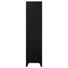 vidaXL Locker Cabinet Black Steel Locker Cabinet Rectangular Modern