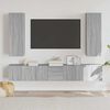vidaXL TV Cabinet Set 5 Piece Grey Sonoma Engineered Wood TV Cabinet Set