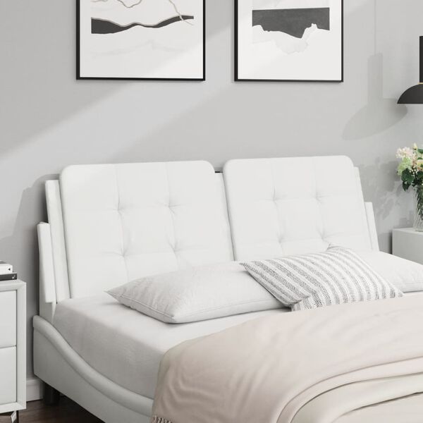 vidaXL Headboard Cushion White