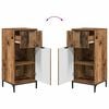 vidaXL Bathroom Furniture Set 3 pcs Old Wood Engineered Wood and Metal