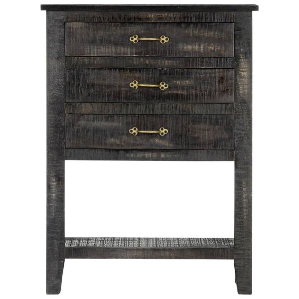 vidaXL Sideboard Black Solid mango wood, engineered wood Medium