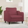 vidaXL Sofa Chair Wine Red 100% polyester, metal, textilene Single