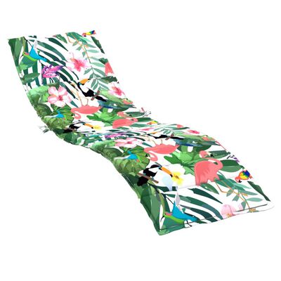 vidaXL Sun Lounger Cushion Multicolor Oxford Fabric