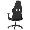 vidaXL Gaming Chair Black and Blue Faux Leather