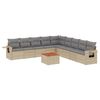 vidaXL Garden Sofa Set Mix Beige, Light Grey