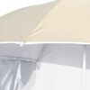 vidaXL Beach Parasol with Side Walls Sand 84.6 "