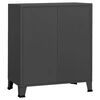 vidaXL Drawer Cabinet Anthracite Metal Medium Drawer Cabinet
