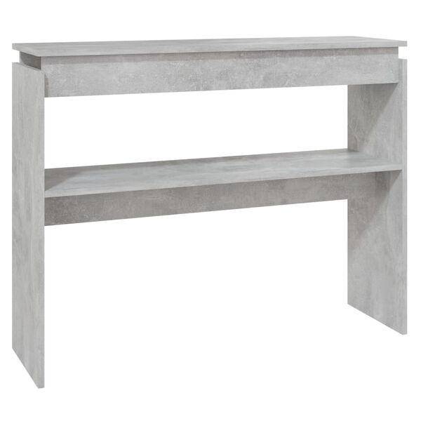 vidaXL Console Table Concrete Grey Engineered Wood Standard Modern