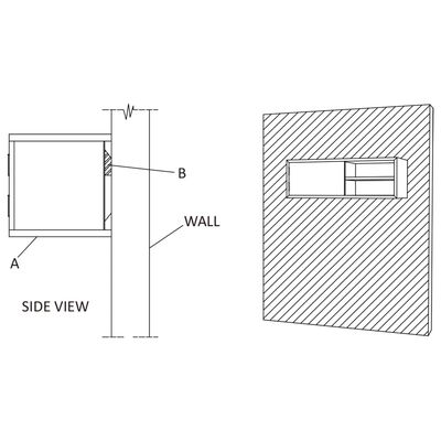 vidaXL Wall-mounted TV Cabinet 35.4"x11.8"x11.8" Solid Teak Wood