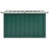 vidaXL Storage Box Green Galvanized steel, Plastic Standard