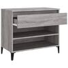 vidaXL Shoe Cabinet Gray Sonoma Engineered wood Medium Shoe Cabinet