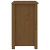 vidaXL Bedside Cabinet Honey Brown Solid Pine Wood 19.7x13.8x24.2 in