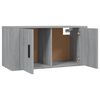 vidaXL Wall-mounted TV Cabinet Set of 3 Grey Sonoma Engineered wood