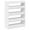 vidaXL Shoe Rack White Engineered wood Slim Shoe Rack Rectangular