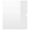 vidaXL Bathroom Furniture Set High gloss white Engineered wood, acrylic