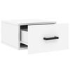 vidaXL Wall-mounted Bedside Cabinet Set of 2 White Engineered wood