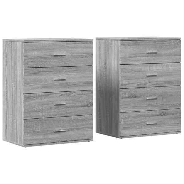 vidaXL Sideboard Grey Sonoma Engineered Wood Medium Sideboard