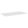 vidaXL Shelf Set of 4 High gloss white Engineered wood Extra Narrow