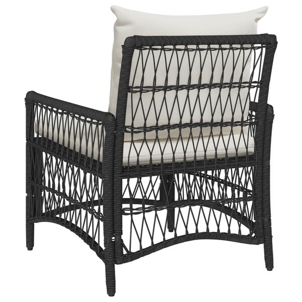 vidaXL Garden Chair Black 60 x 70 x 78cm poly rattan